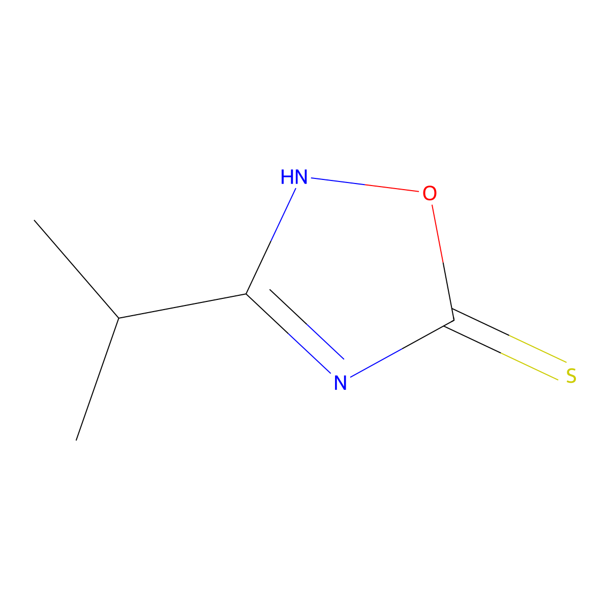 3-(Propan-2-yl)-1,2,4-oxadiazole-5-thiol molecular structure, CAS 1342628-95-8
