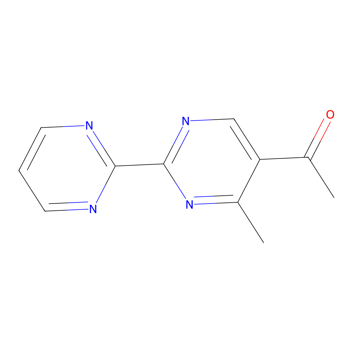 1-(4-Methyl-2-(pyrimidin-2-yl)pyrimidin-5-yl)ethan-1-one molecular structure, CAS 1342643-17-7
