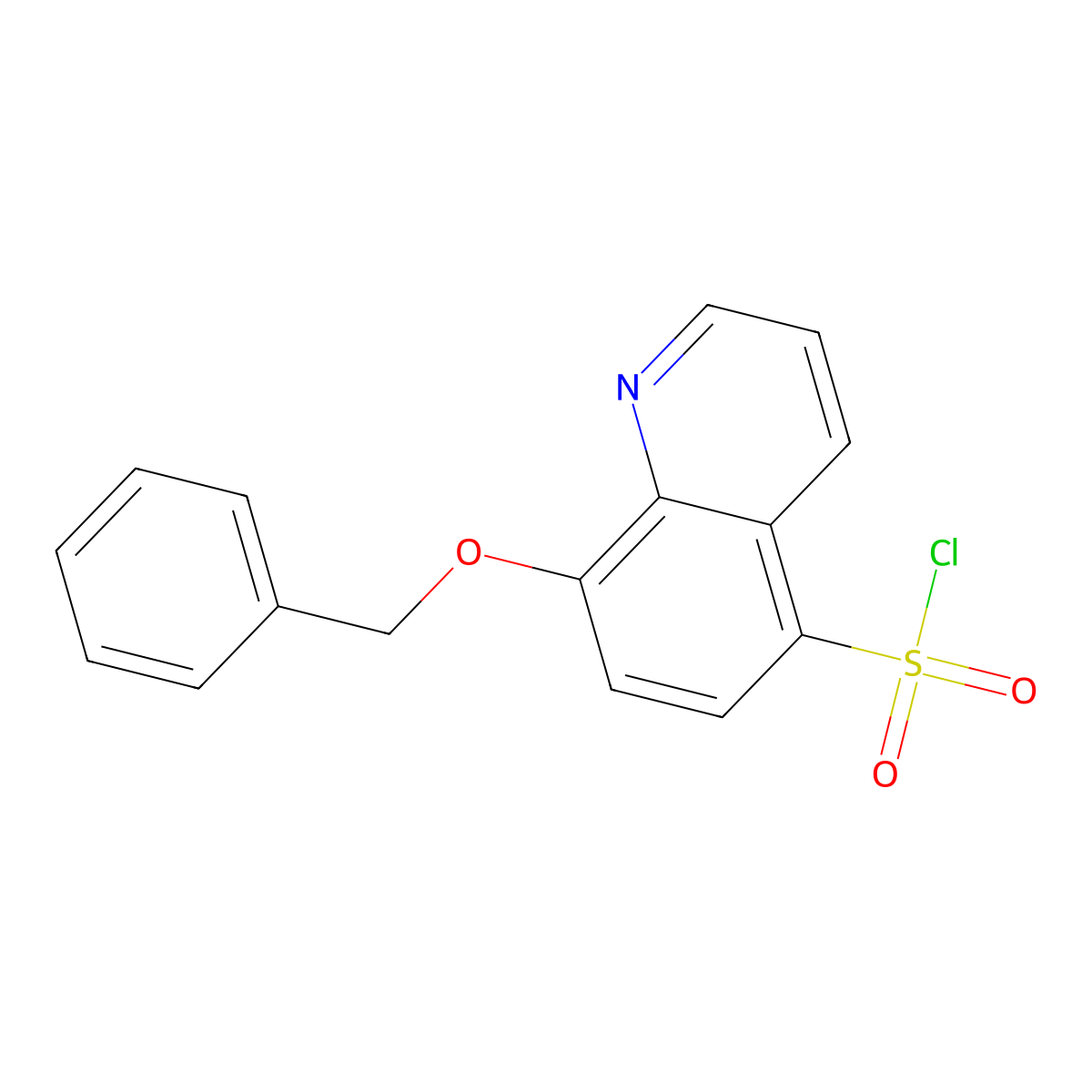8-(Benzyloxy)quinoline-5-sulfonyl chloride molecular structure, CAS 1342646-77-8