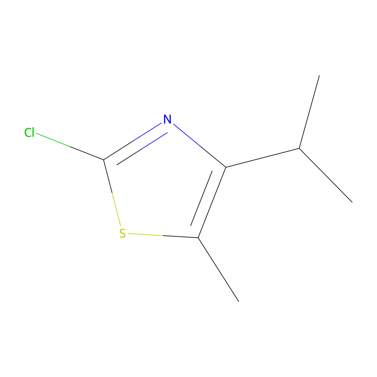 2-Chloro-4-isopropyl-5-methylthiazole molecular structure, CAS 1342647-34-0