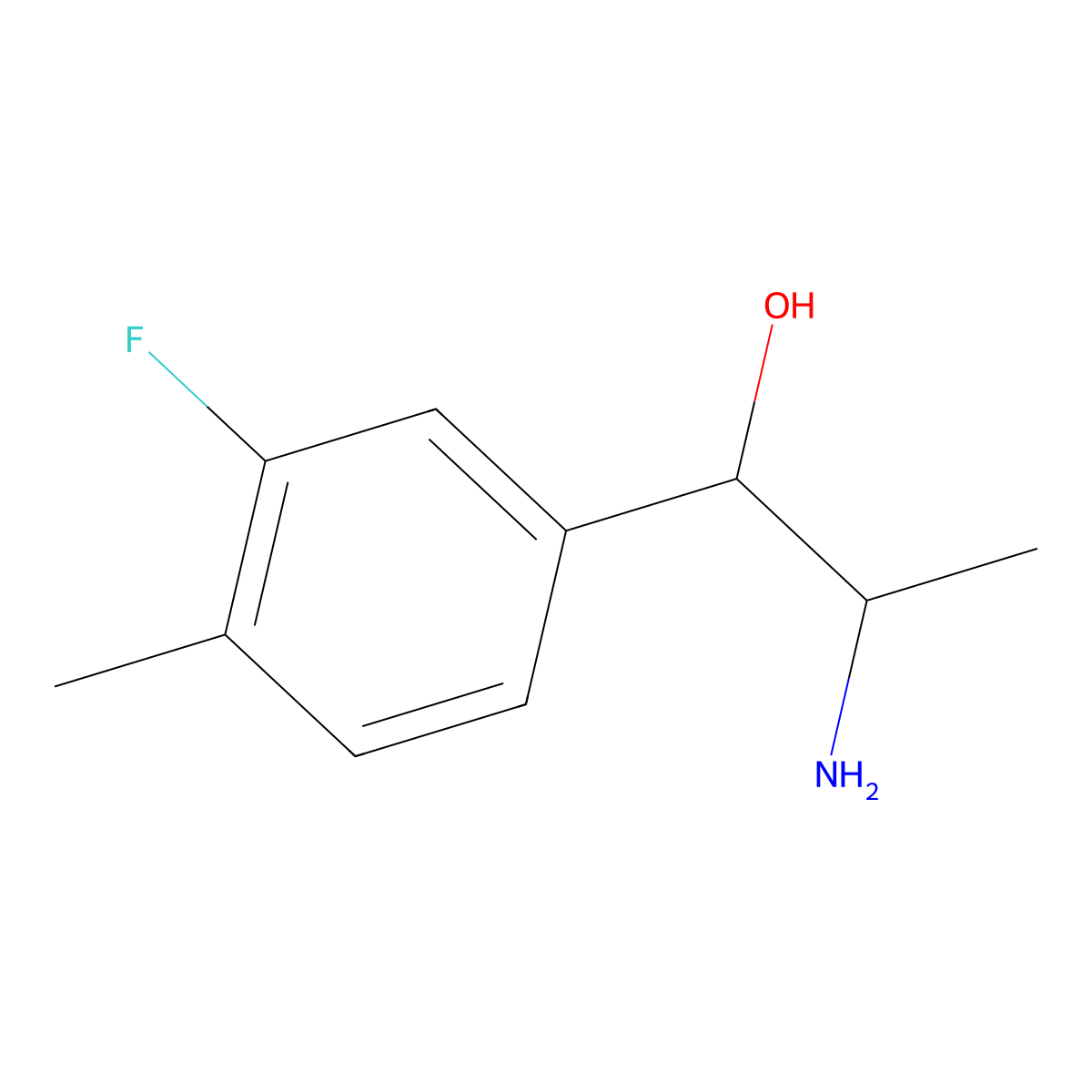 2-Amino-1-(3-fluoro-4-methylphenyl)propan-1-ol molecular structure, CAS 1342652-34-9