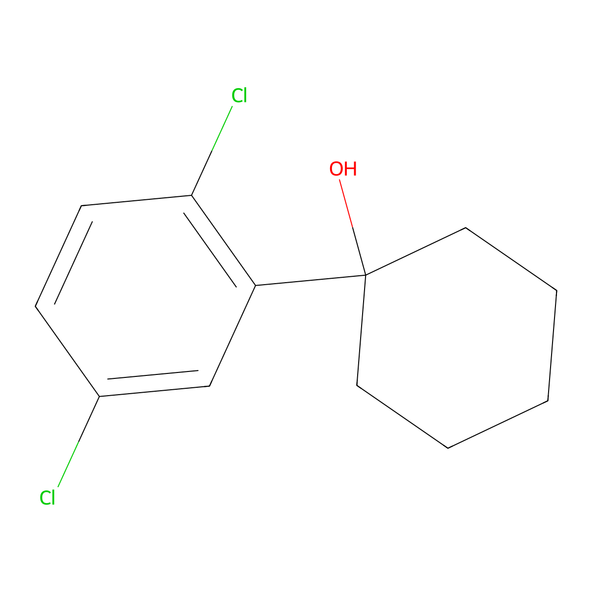 1-(2,5-Dichlorophenyl)cyclohexanol molecular structure, CAS 1342653-11-5