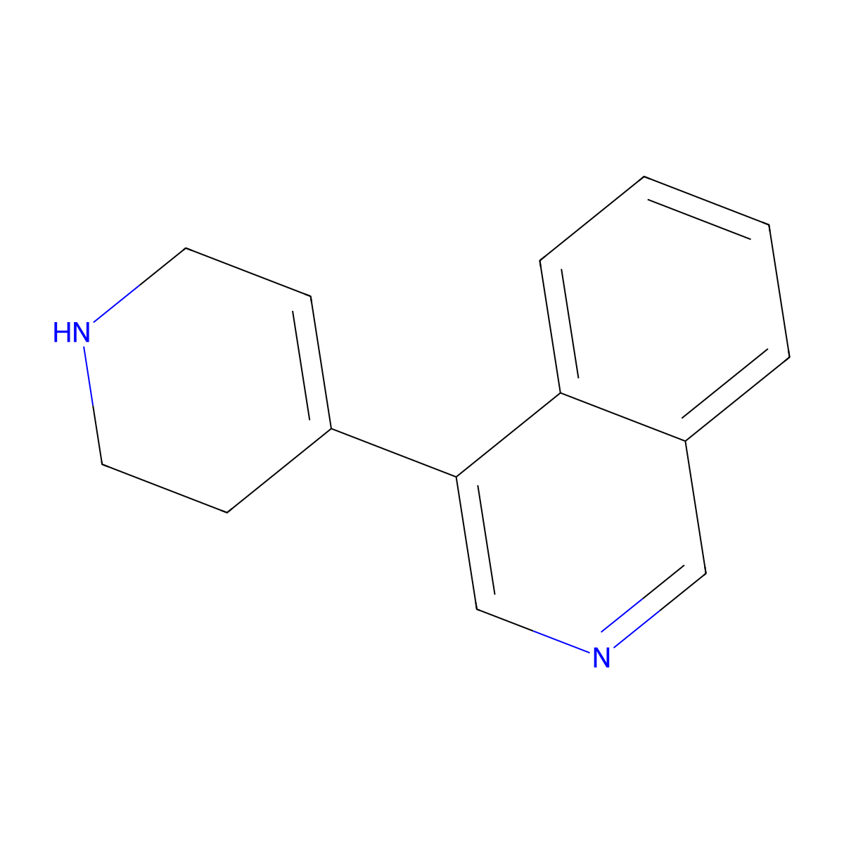 4-(1,2,3,6-Tetrahydropyridin-4-yl)isoquinoline molecular structure, CAS 1342663-29-9