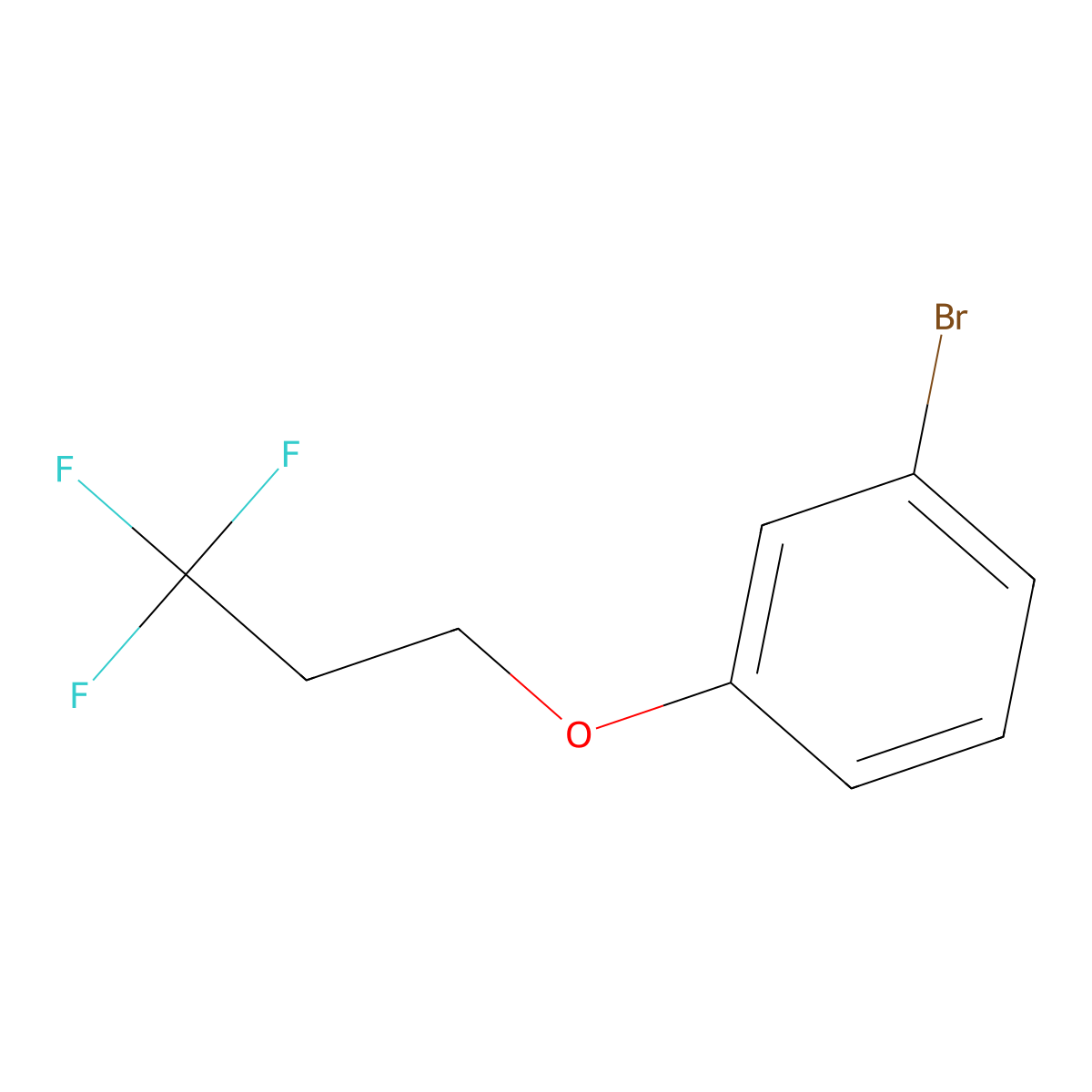 1-Bromo-3-(3,3,3-trifluoropropoxy)benzene molecular structure, CAS 1342665-29-5