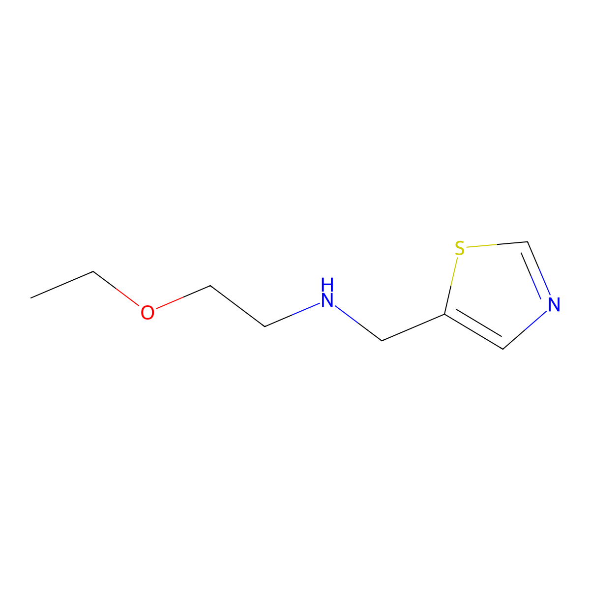 (2-Ethoxyethyl)[(1,3-thiazol-5-yl)methyl]amine molecular structure, CAS 1342678-54-9