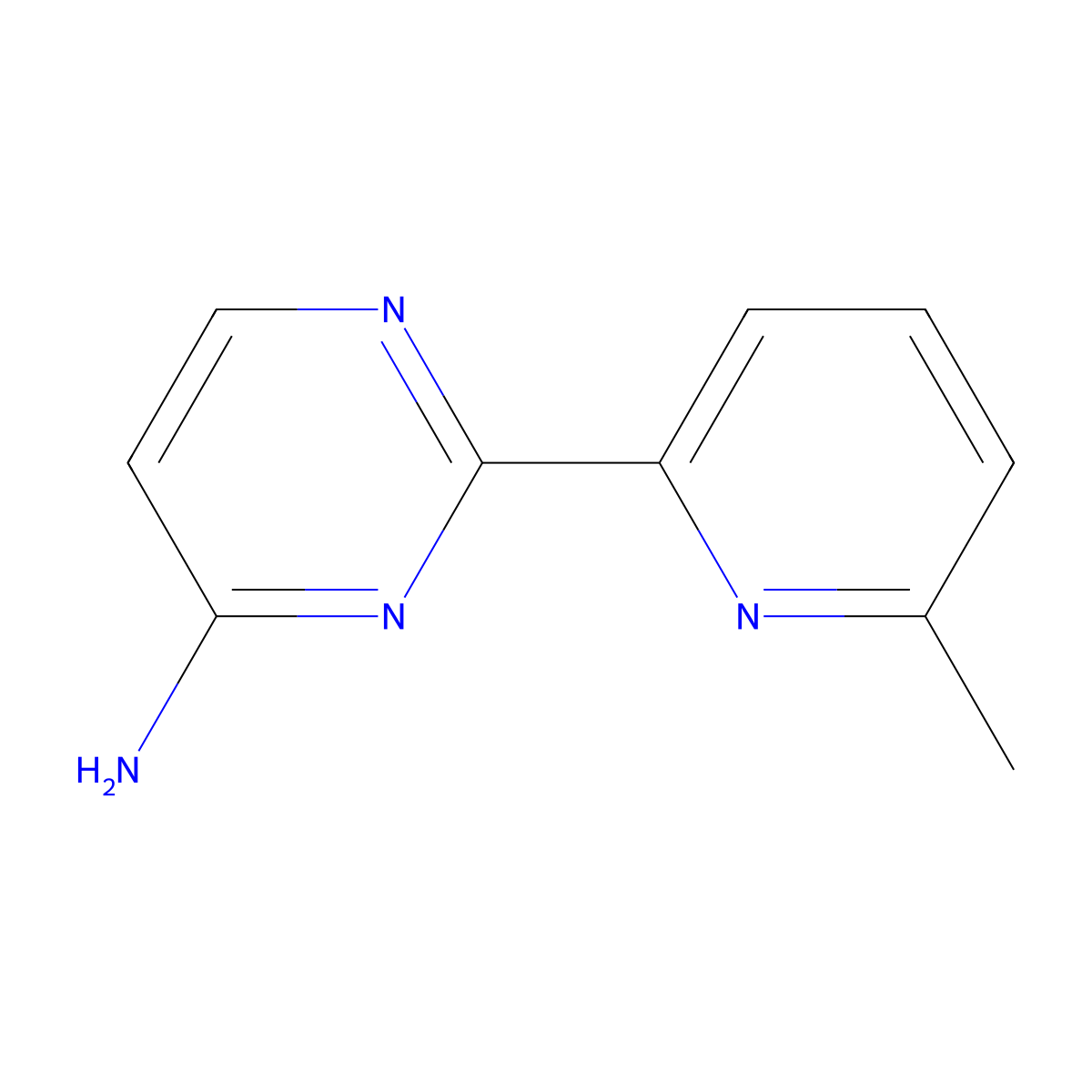 2-(6-Methylpyridin-2-yl)pyrimidin-4-amine molecular structure, CAS 1342680-29-8