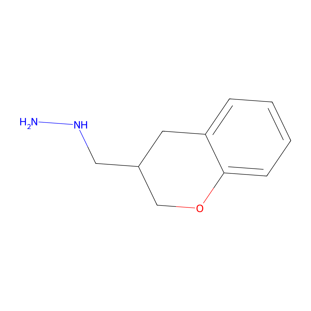 (Chroman-3-ylmethyl)hydrazine molecular structure, CAS 1342689-35-3