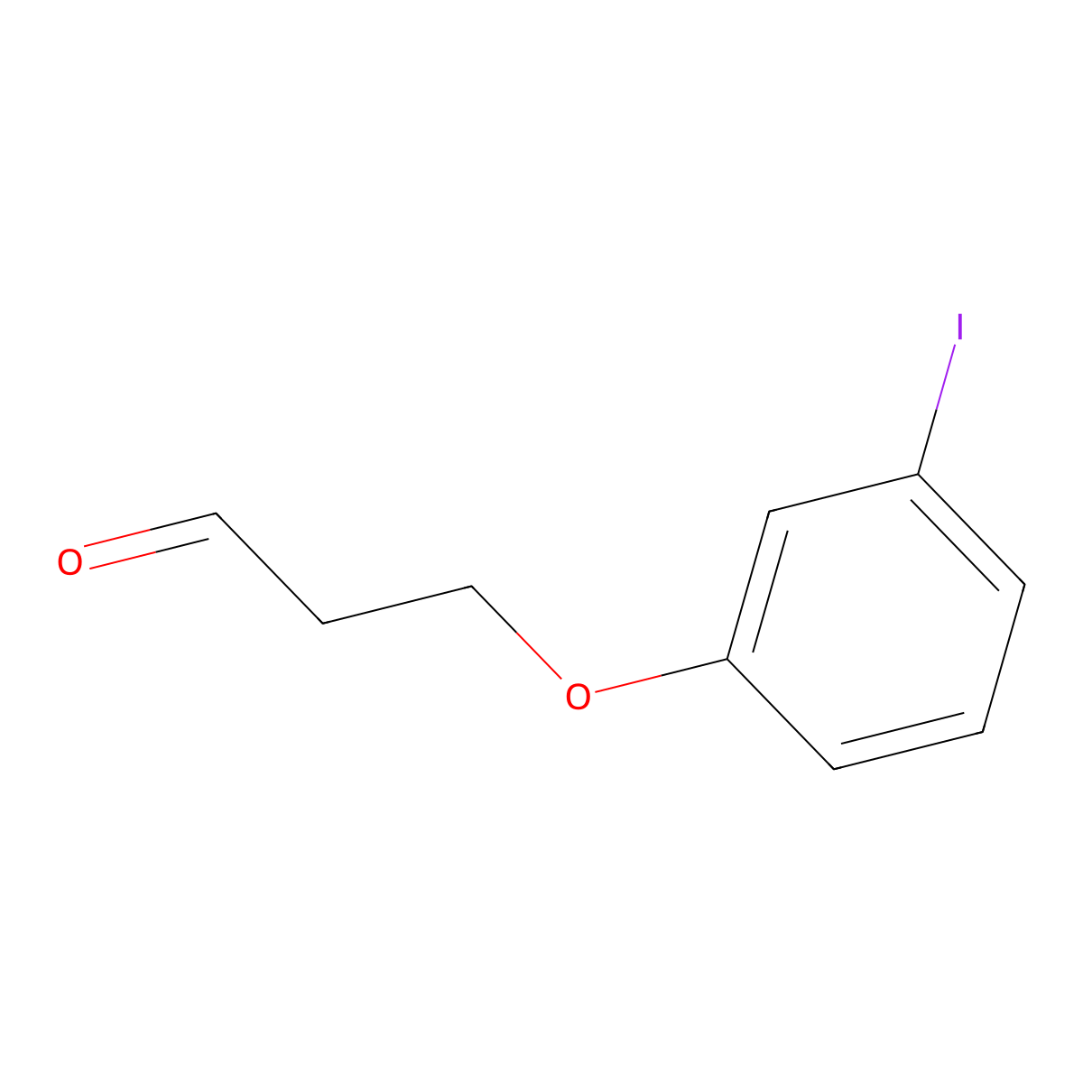 3-(3-Iodophenoxy)propanal molecular structure, CAS 1342704-88-4