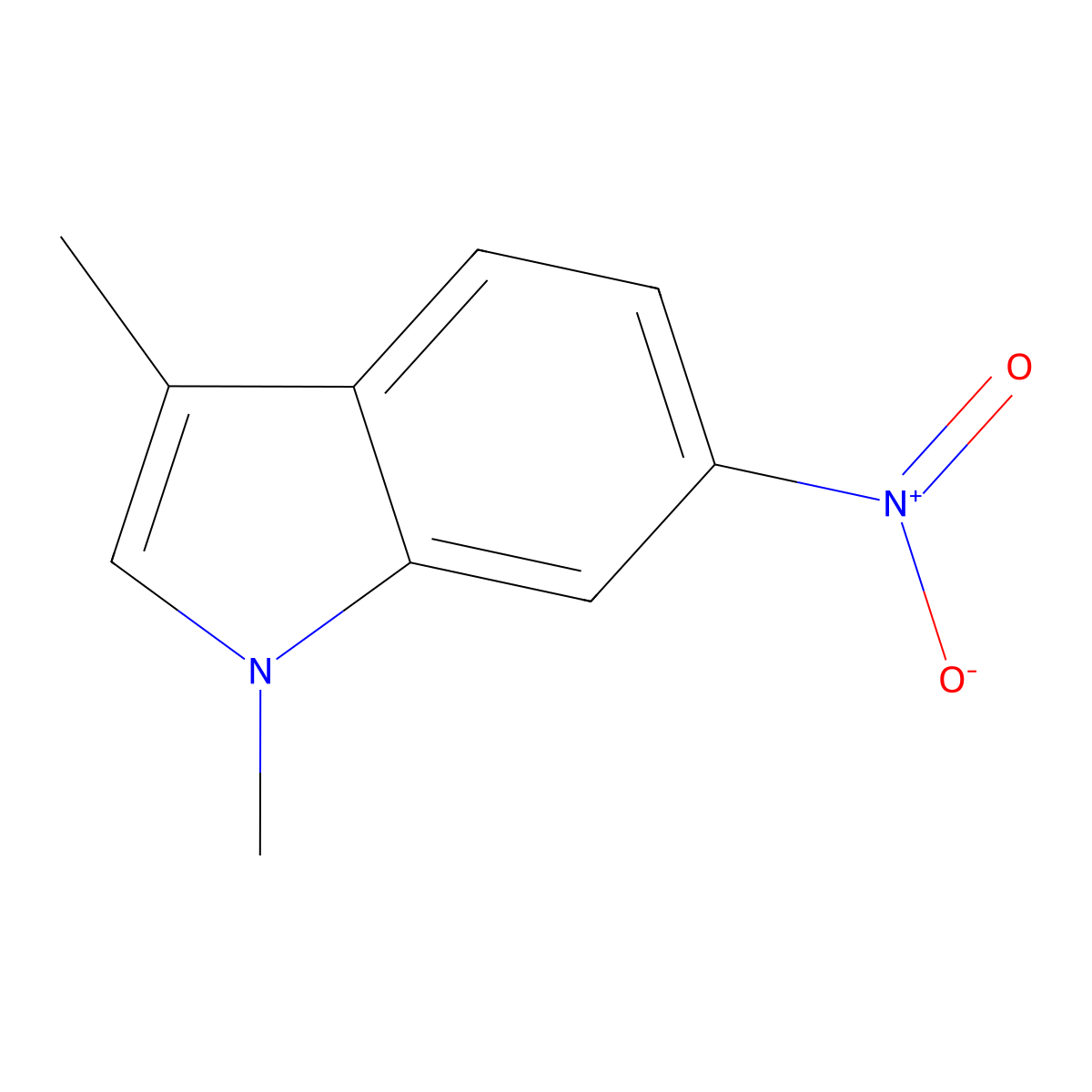 1,3-dimethyl-6-nitro-1H-indole molecular structure, CAS 134271-96-8