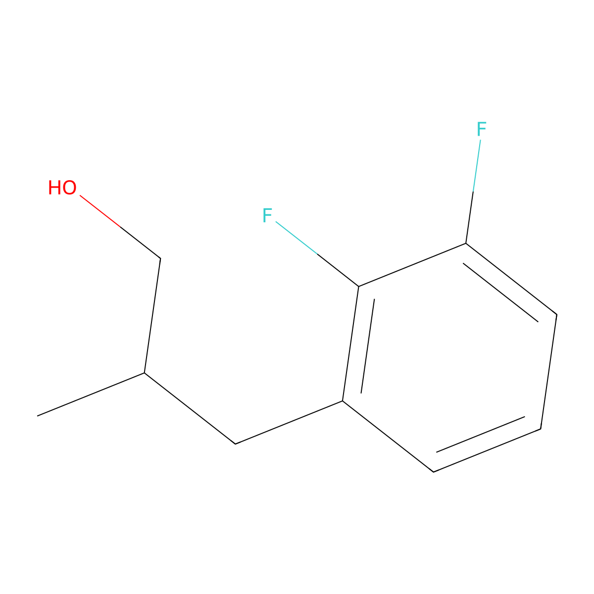 3-(2,3-Difluorophenyl)-2-methylpropan-1-ol molecular structure, CAS 1342711-45-8