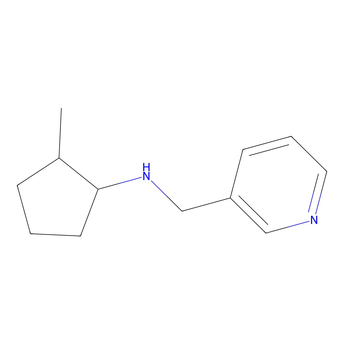 2-methyl-N-(pyridin-3-ylmethyl)cyclopentan-1-amine molecular structure, CAS 1342712-03-1