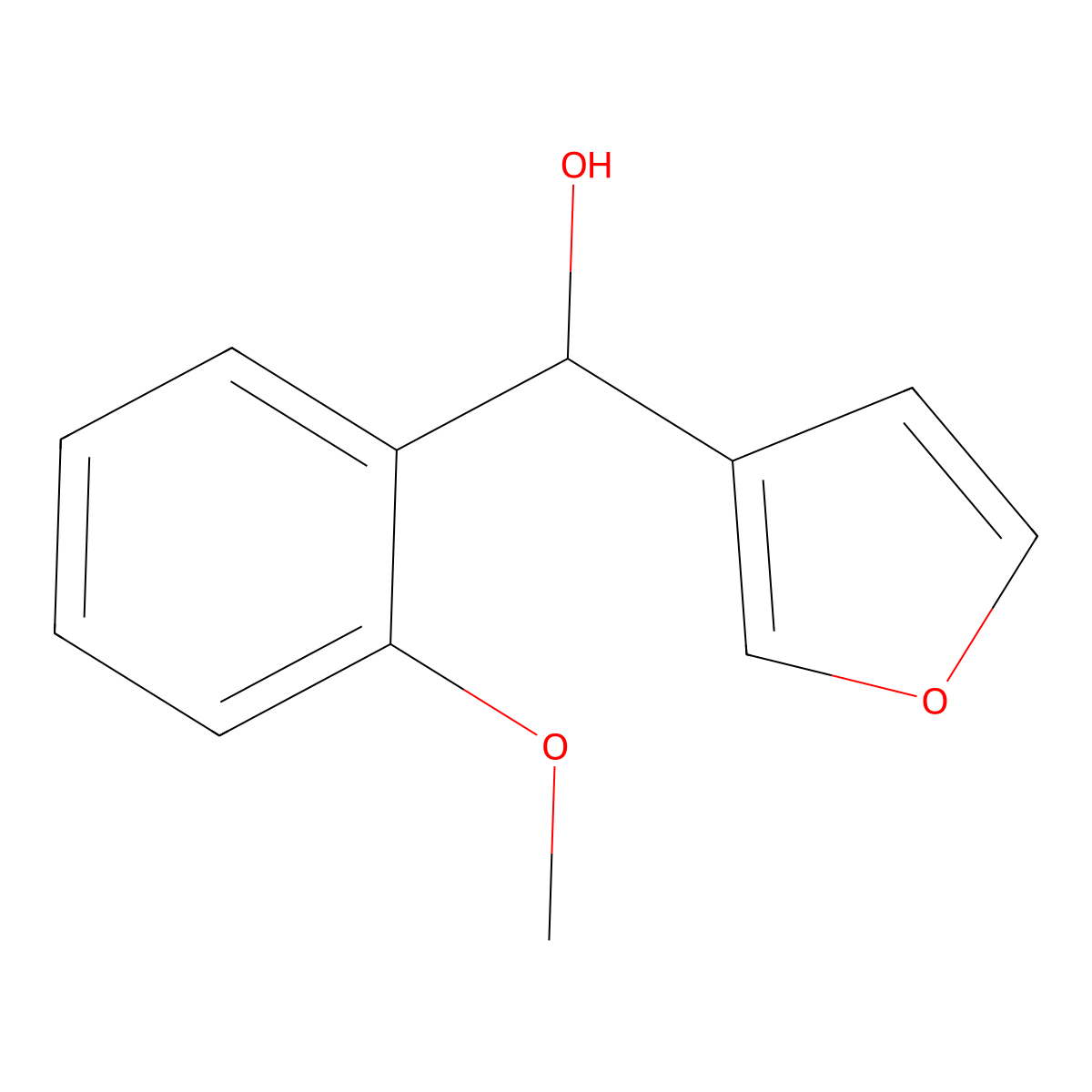 3-Furyl-(2-methoxyphenyl)methanol molecular structure, CAS 1342712-20-2