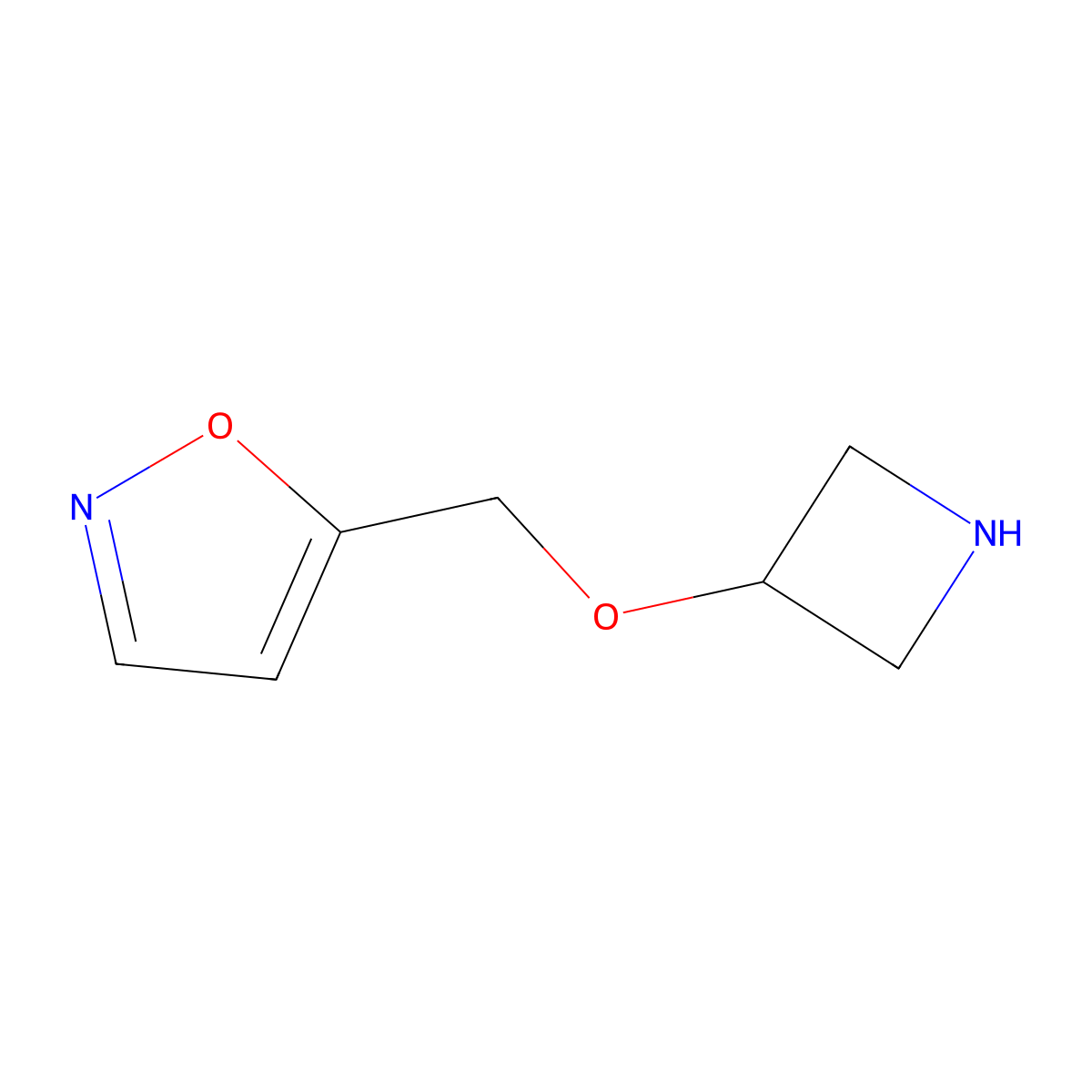 5-[(Azetidin-3-yloxy)methyl]-1,2-oxazole molecular structure, CAS 1342712-57-5
