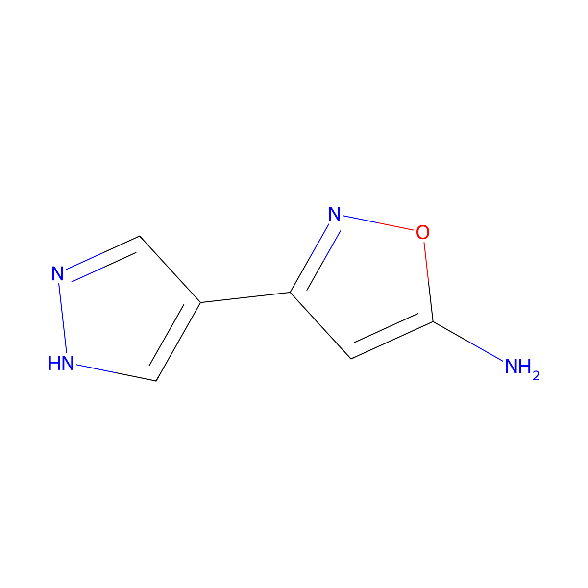 3-(1h-Pyrazol-4-yl)isoxazol-5-amine molecular structure, CAS 1342714-34-4