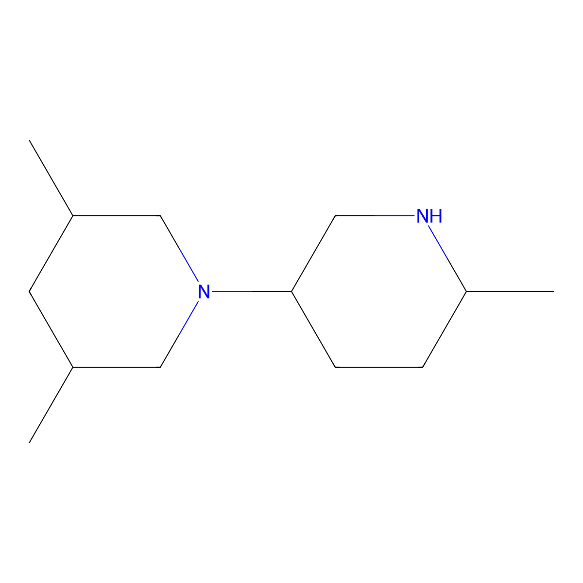 3,5-Dimethyl-1-(6-methylpiperidin-3-yl)piperidine molecular structure, CAS 1342719-14-5