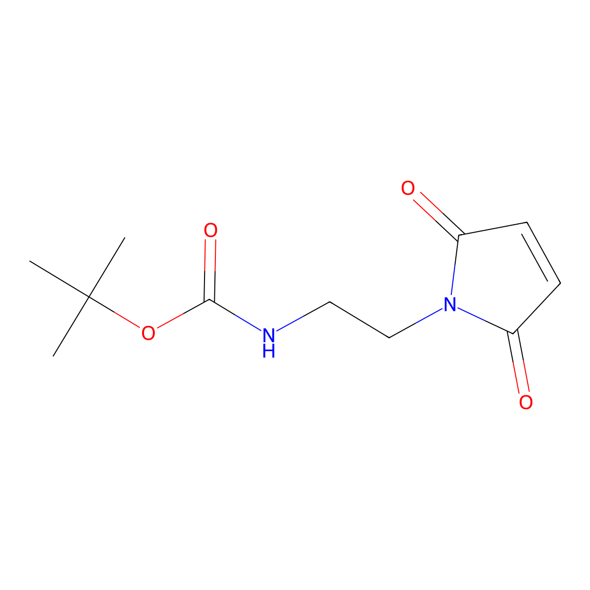 N-Boc-2-Maleimidoethylamine molecular structure, CAS 134272-63-2