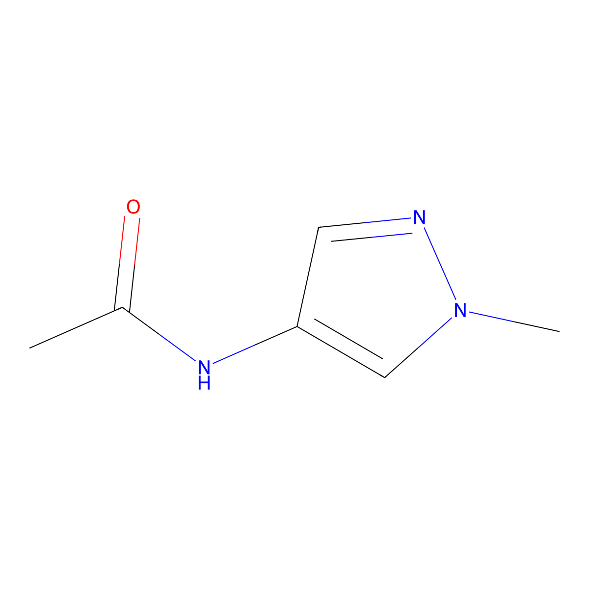 N-(1-methyl-1H-pyrazol-4-yl)acetamide molecular structure, CAS 1342722-90-0