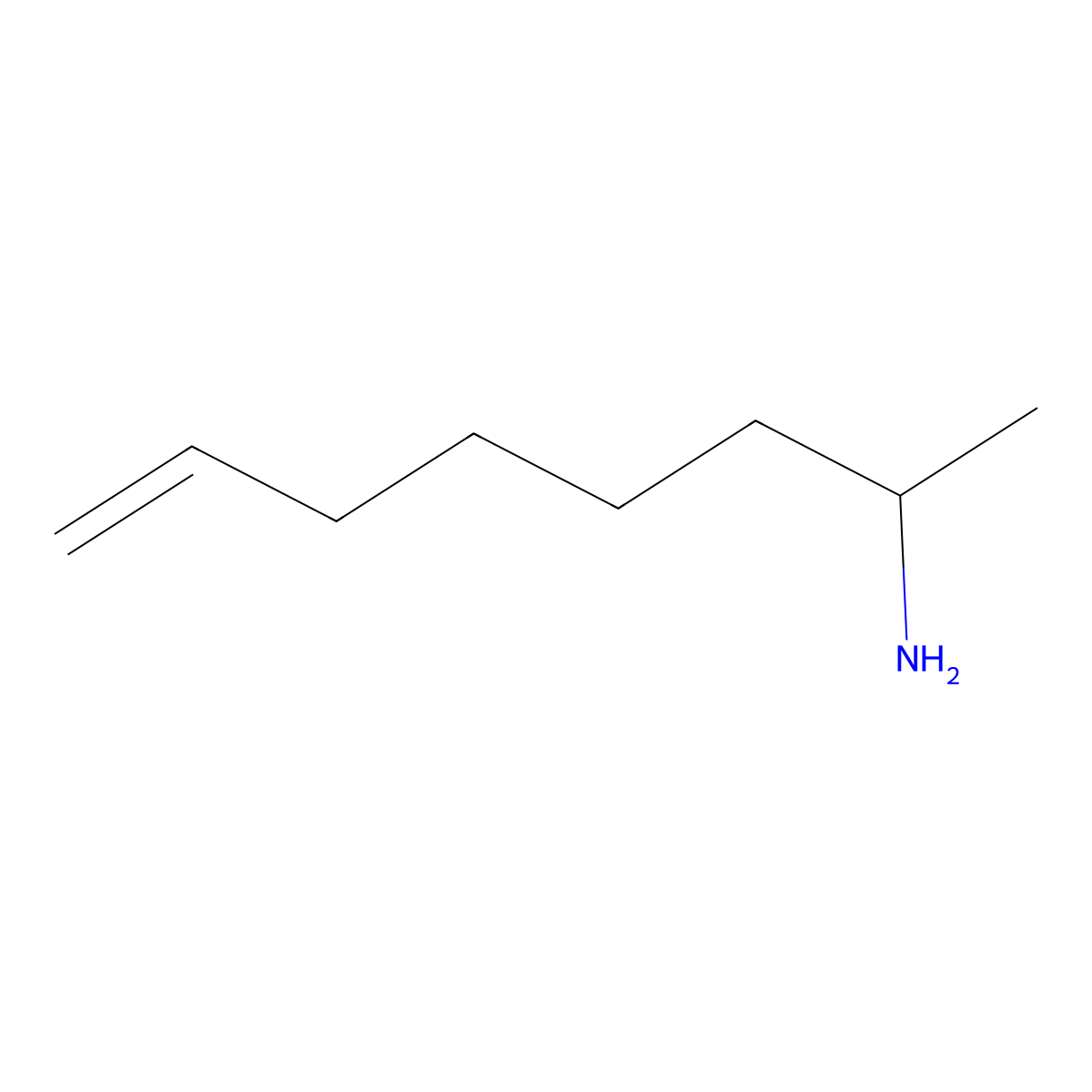 Oct-7-en-2-amine molecular structure, CAS 1342733-81-6