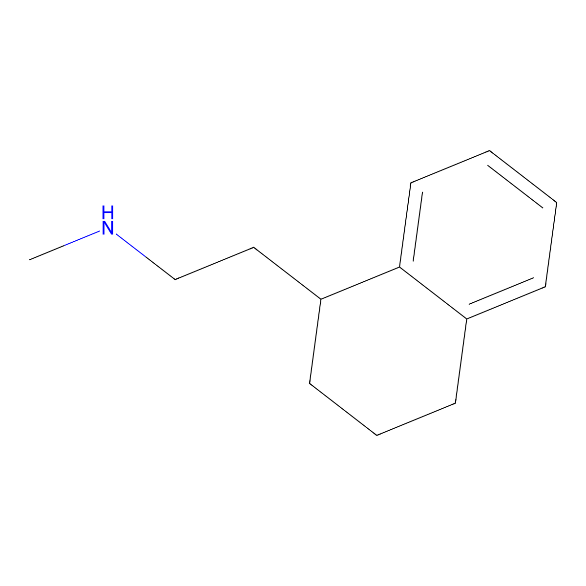 Methyl[2-(1,2,3,4-tetrahydronaphthalen-1-yl)ethyl]amine molecular structure, CAS 1342736-90-6