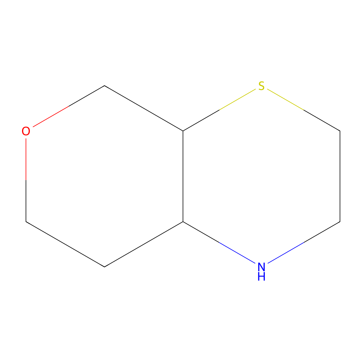 Octahydropyrano(3,4-b)thiomorpholine molecular structure, CAS 1342738-83-3