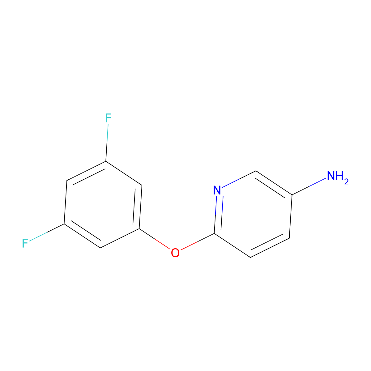 6-(3,5-Difluorophenoxy)pyridin-3-amine molecular structure, CAS 1342739-14-3