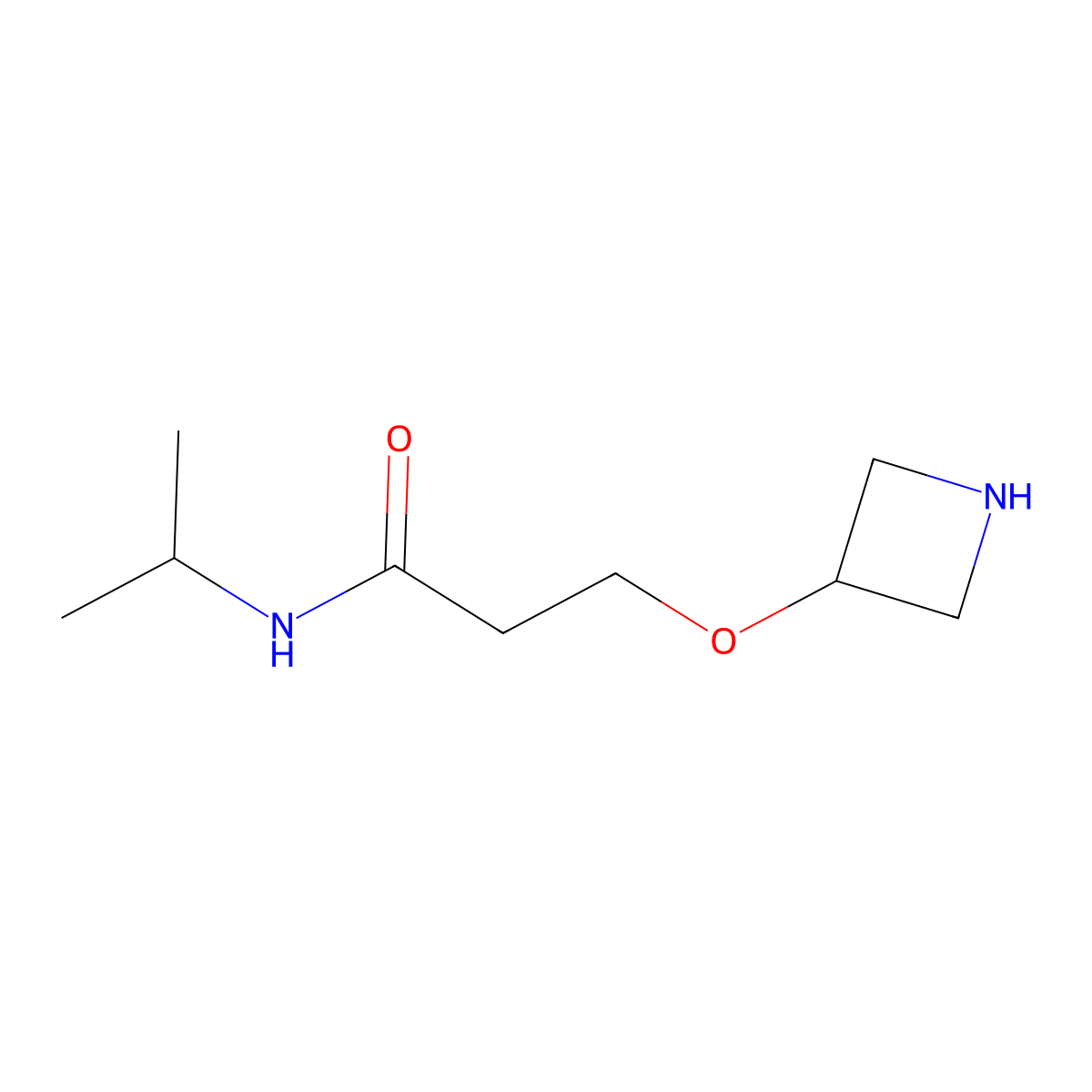 3-(Azetidin-3-yloxy)-N-isopropylpropanamide molecular structure, CAS 1342740-48-0