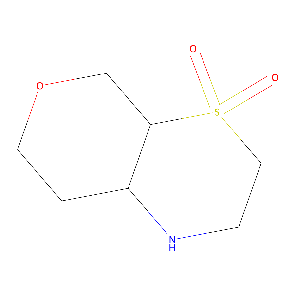 Octahydropyrano[3,4-b][1,4]thiazine 4,4-dioxide molecular structure, CAS 1342743-05-8