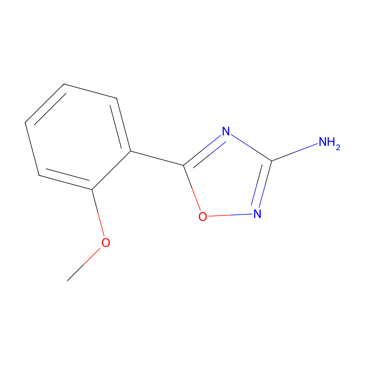 5-(2-Methoxyphenyl)-1,2,4-oxadiazol-3-amine molecular structure, CAS 1342747-92-5