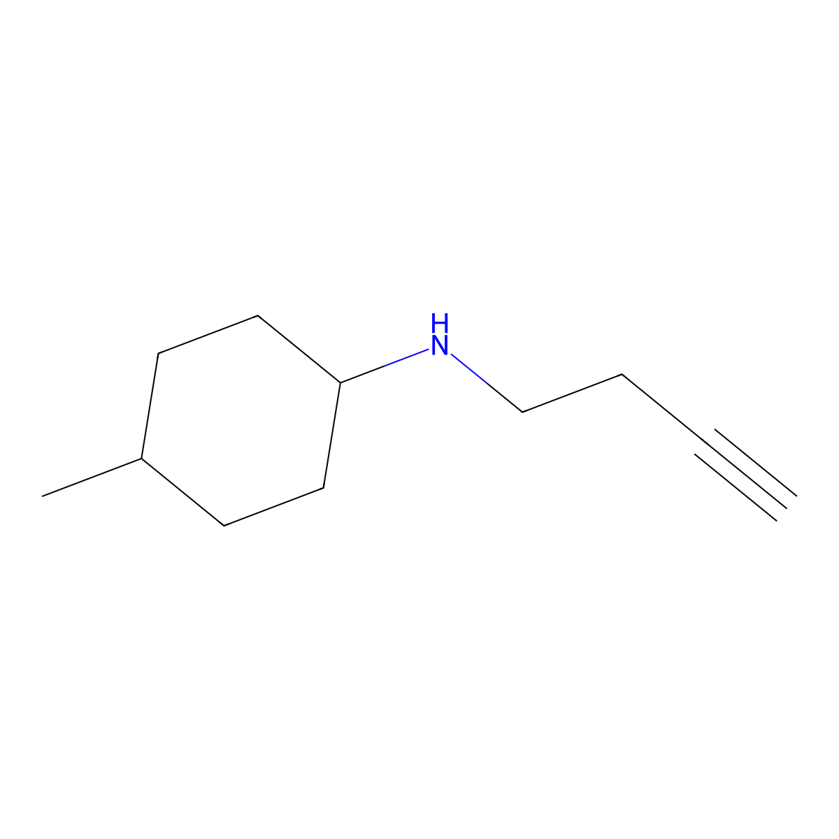 N-(But-3-YN-1-YL)-4-methylcyclohexan-1-amine molecular structure, CAS 1342753-36-9