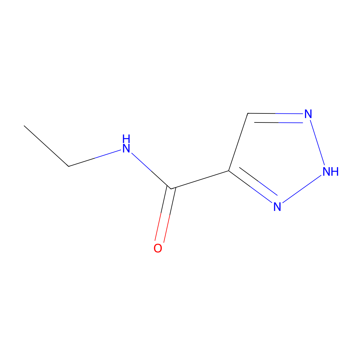 N-ethyl-1H-1,2,3-triazole-4-carboxamide molecular structure, CAS 1342762-99-5