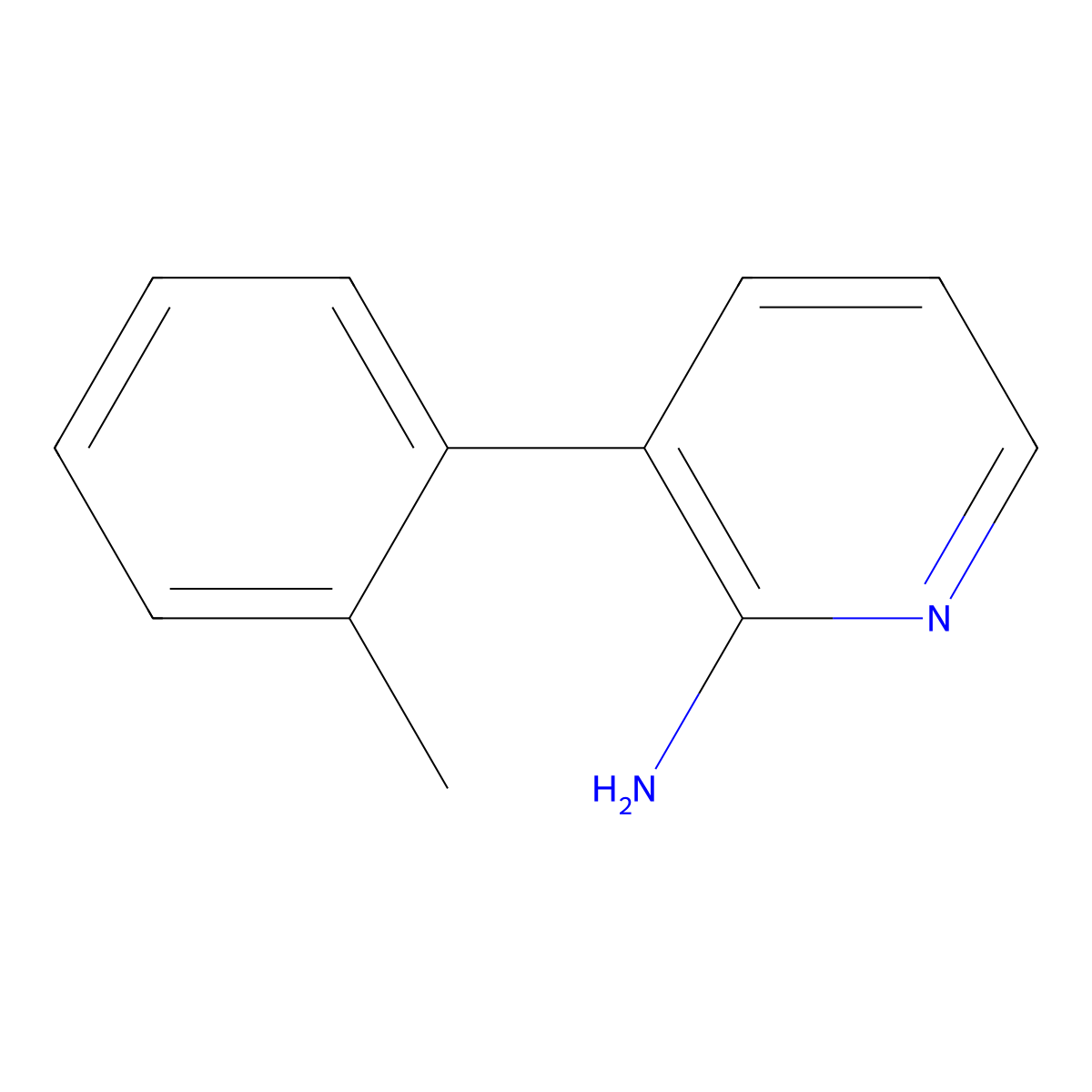 3-(2-Methylphenyl)-2-pyridinamine molecular structure, CAS 1342767-90-1