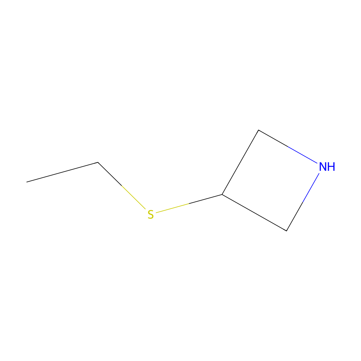 3-(Ethylsulfanyl)azetidine molecular structure, CAS 1342770-64-2