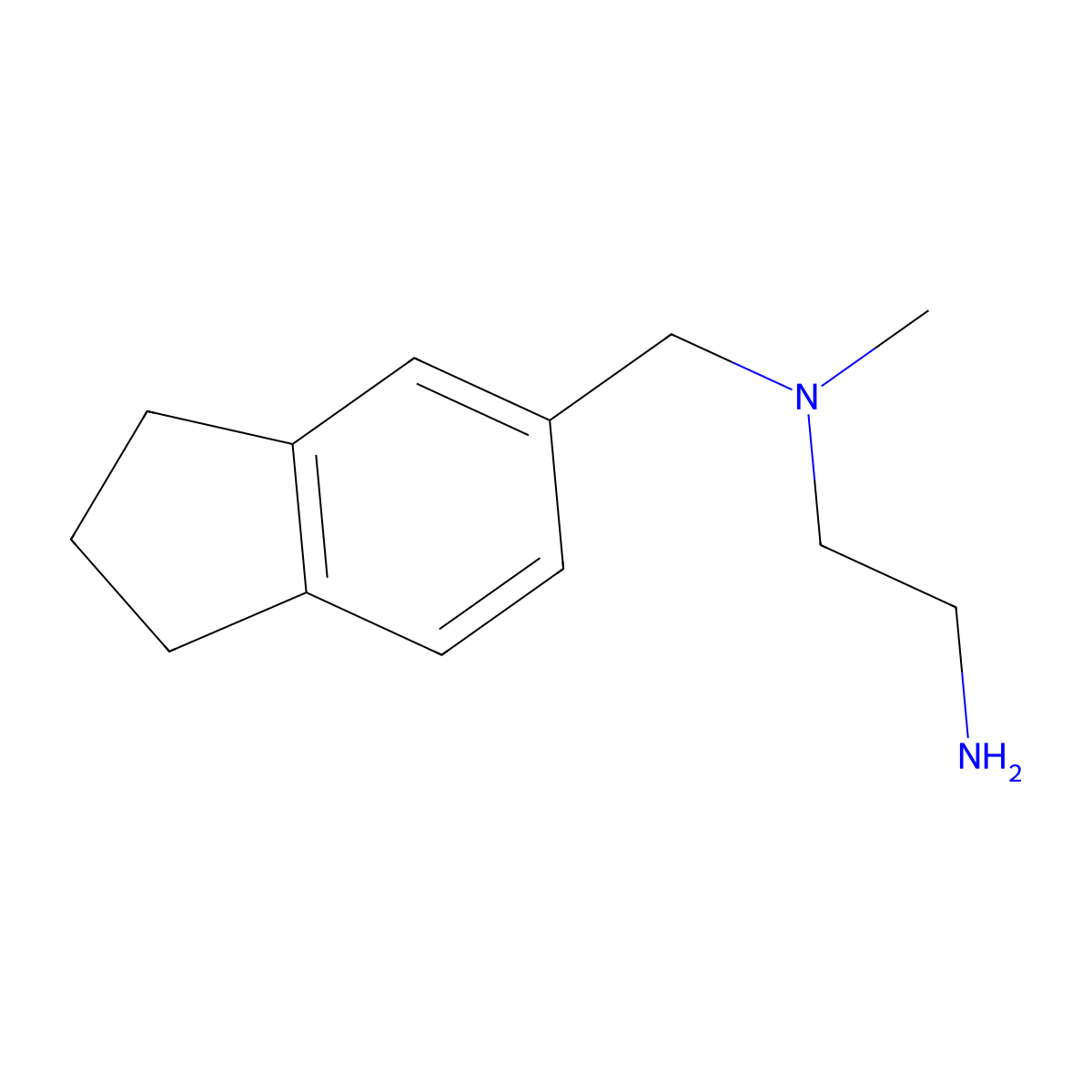 (2-aminoethyl)[(2,3-dihydro-1H-inden-5-yl)methyl]methylamine molecular structure, CAS 1342771-18-9