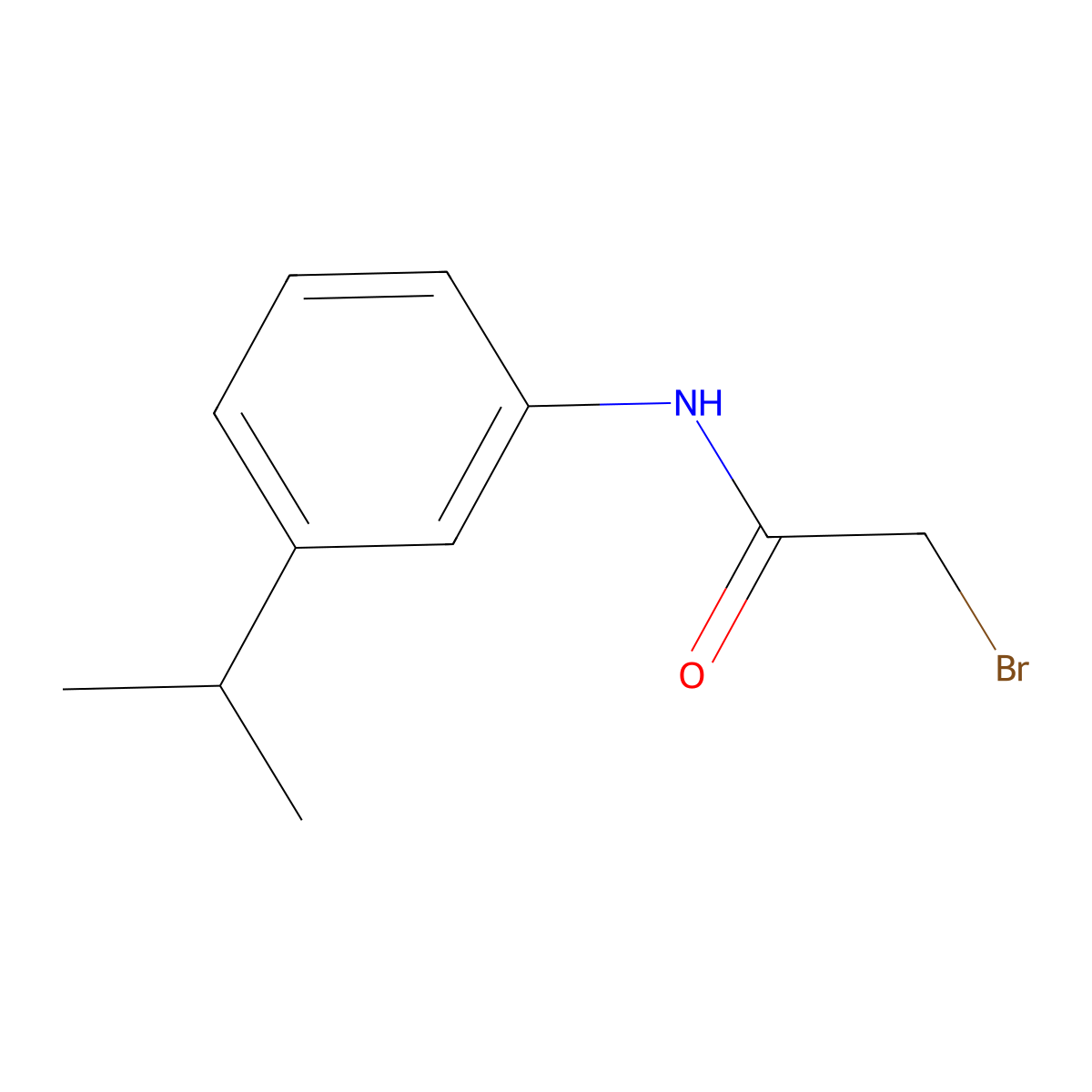 2-Bromo-n-(3-isopropylphenyl)acetamide molecular structure, CAS 1342772-41-1