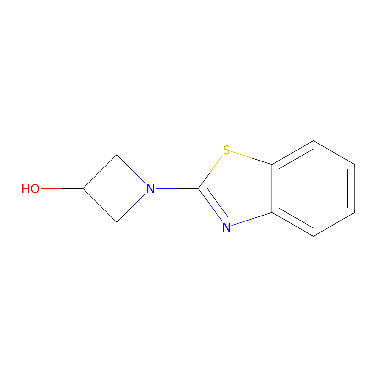 1-(Benzo[d]thiazol-2-yl)azetidin-3-ol molecular structure, CAS 1342777-72-3
