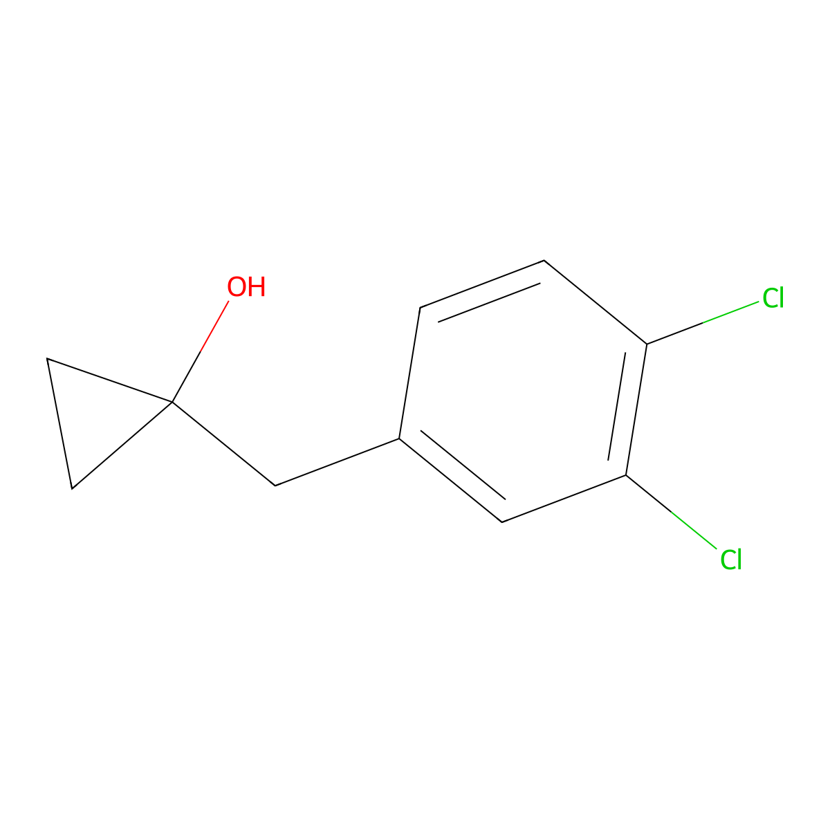 1-(3,4-Dichlorobenzyl)cyclopropan-1-ol molecular structure, CAS 1342790-39-9