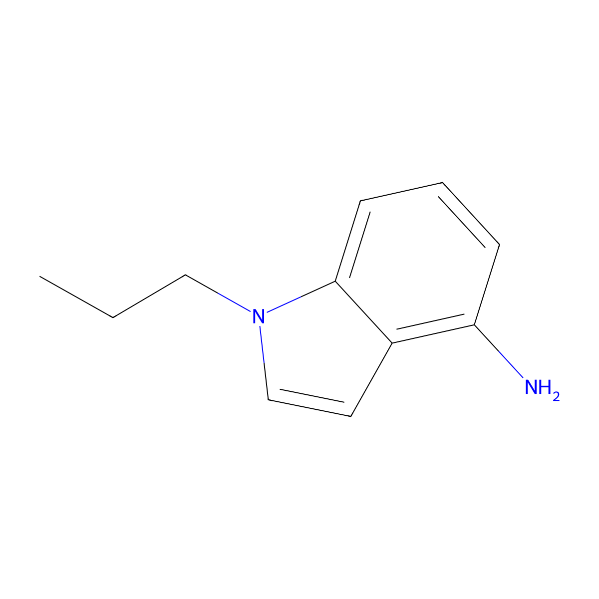1-propyl-1H-indol-4-amine molecular structure, CAS 1342836-87-6
