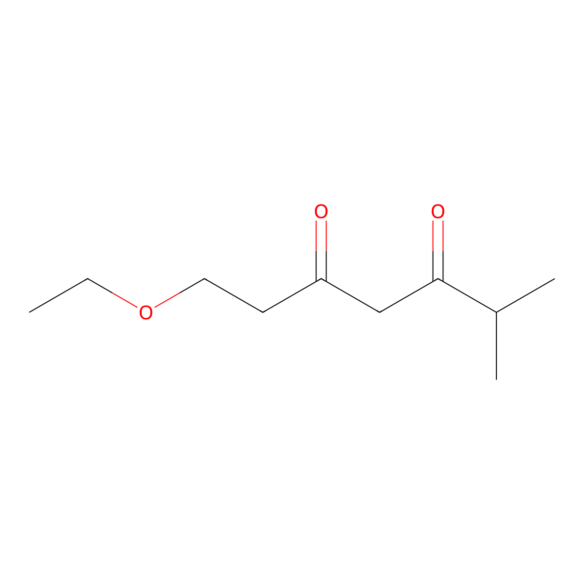 1-Ethoxy-6-methylheptane-3,5-dione molecular structure, CAS 1342840-74-7