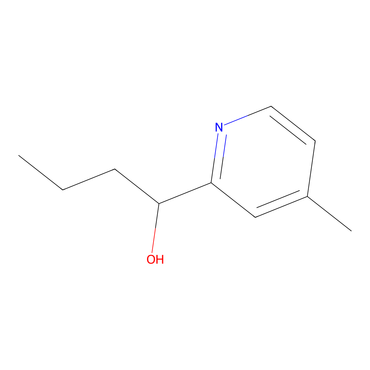 1-(4-Methylpyridin-2-yl)butan-1-ol molecular structure, CAS 1342848-85-4