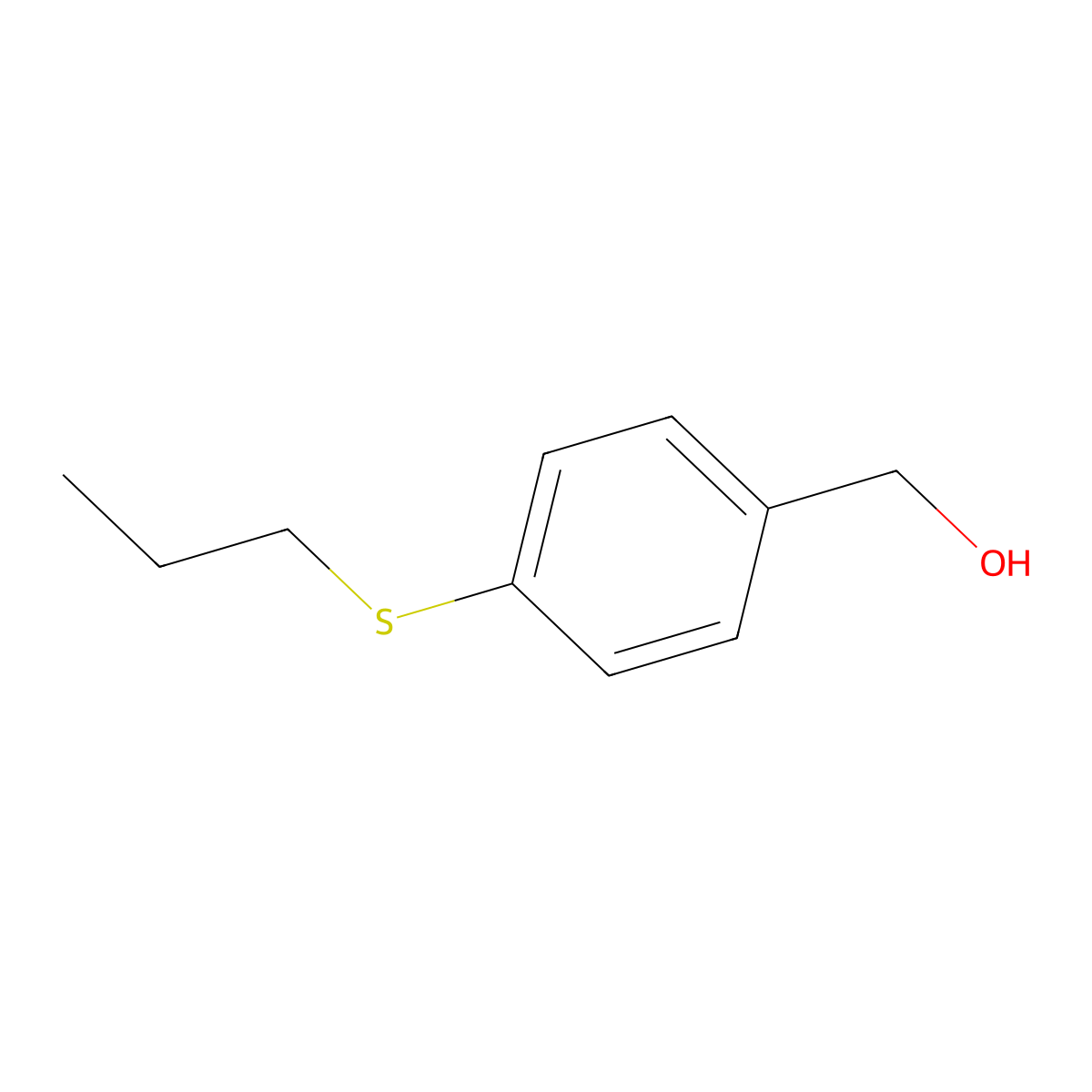 [4-(Propylsulfanyl)phenyl]methanol molecular structure, CAS 1342852-91-8