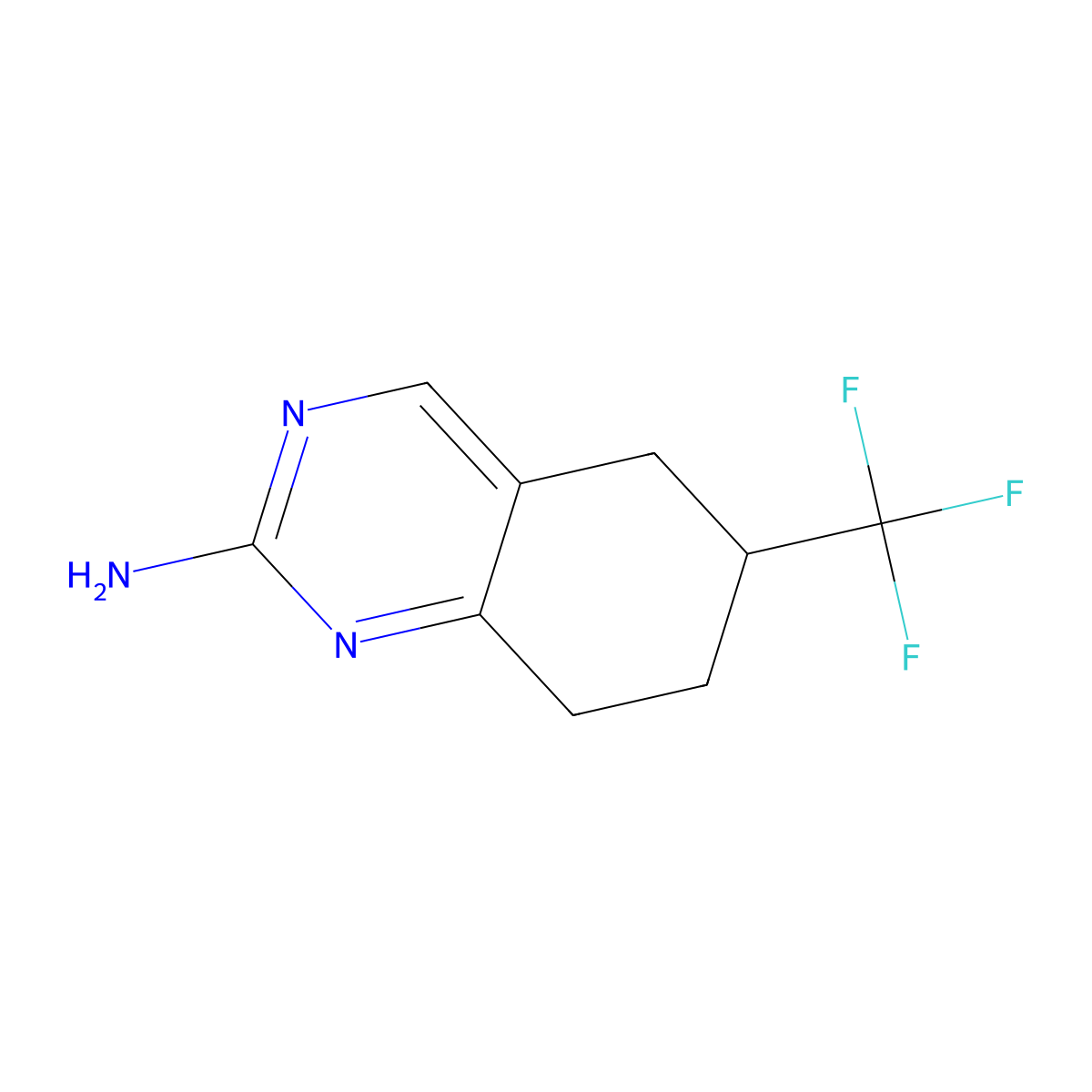 6-(Trifluoromethyl)-5,6,7,8-tetrahydroquinazolin-2-amine molecular structure, CAS 1342853-24-0