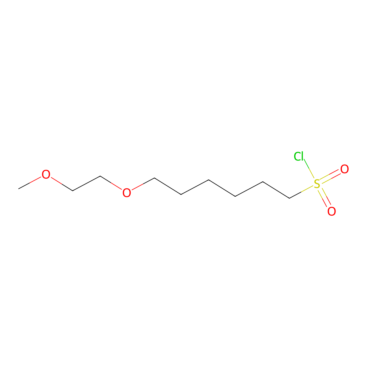 6-(2-Methoxyethoxy)hexane-1-sulfonyl chloride molecular structure, CAS 1342861-35-1