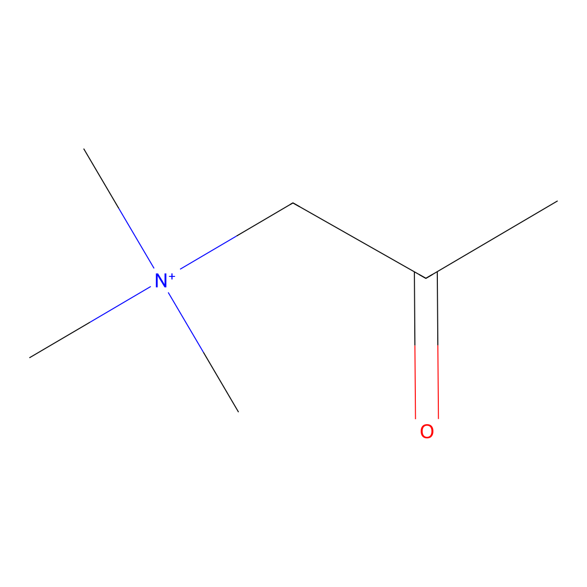 N,N,N-Trimethyl-2-oxo-1-propanaminium molecular structure, CAS 13429-97-5