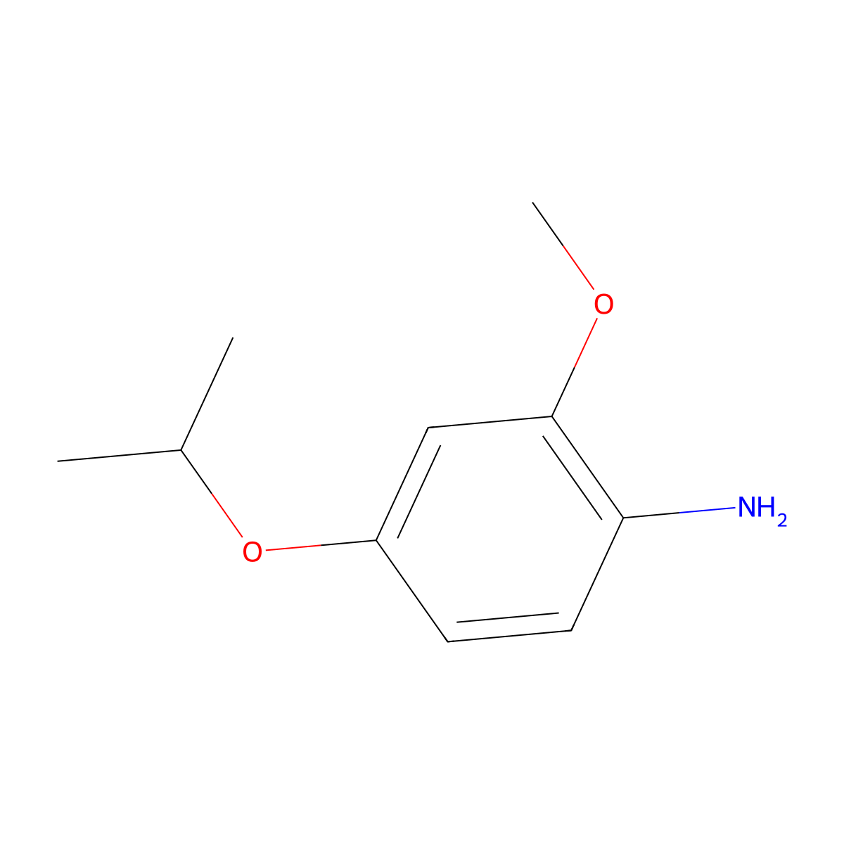 2-Methoxy-4-(propan-2-yloxy)aniline molecular structure, CAS 1342903-28-9