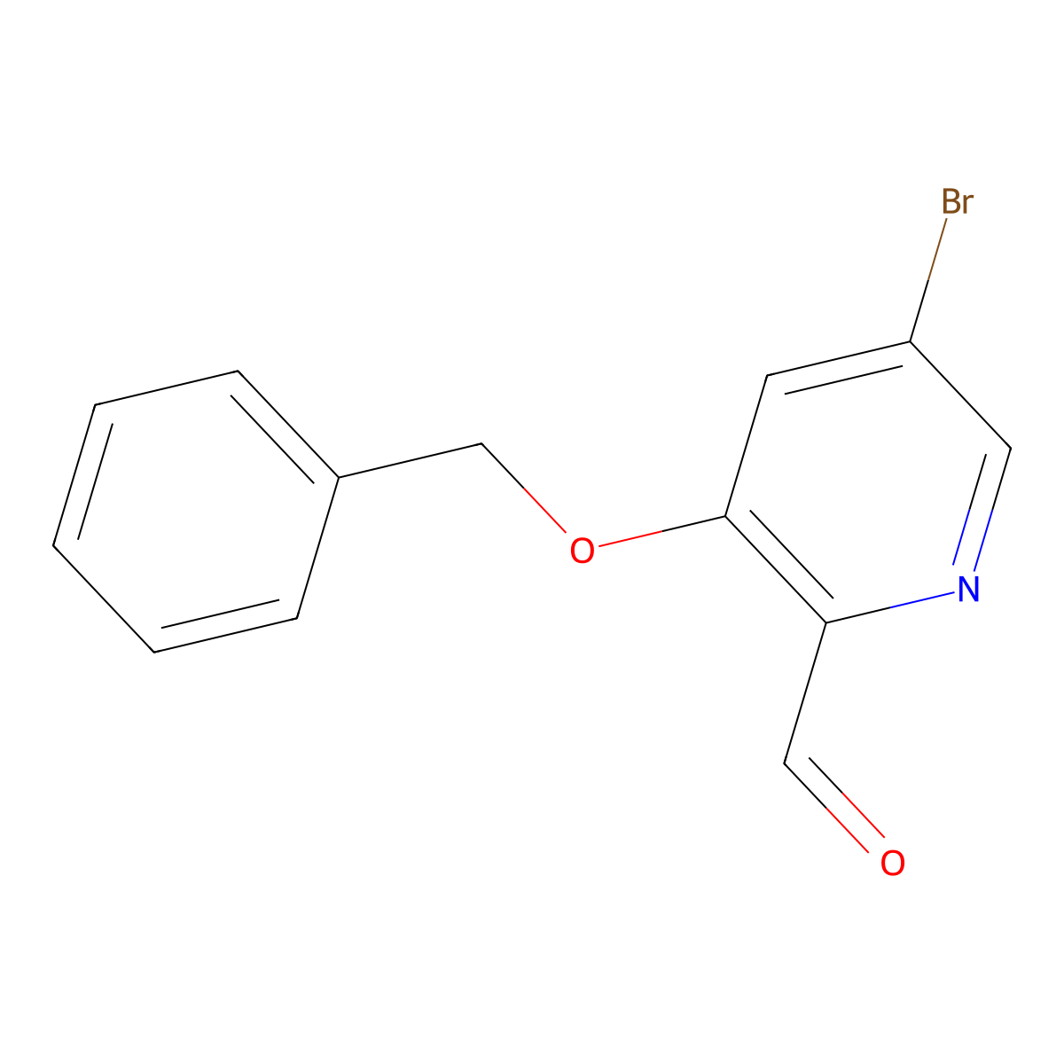 3-(Benzyloxy)-5-bromopicolinaldehyde molecular structure, CAS 1342906-75-5