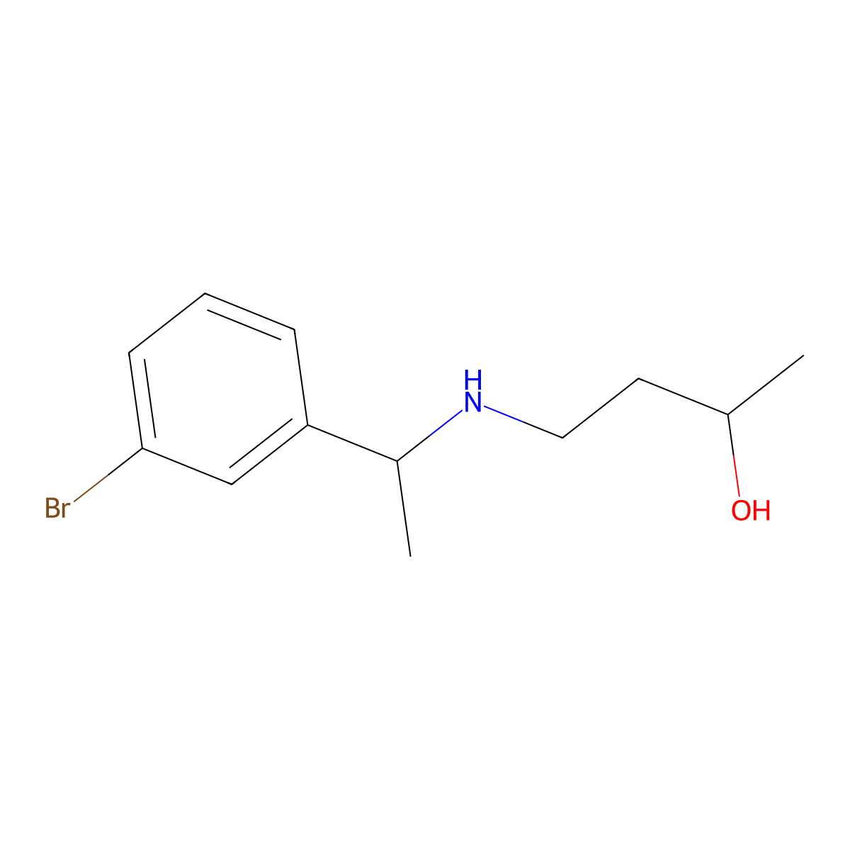 4-{[1-(3-Bromophenyl)ethyl]amino}butan-2-ol molecular structure, CAS 1342947-68-5