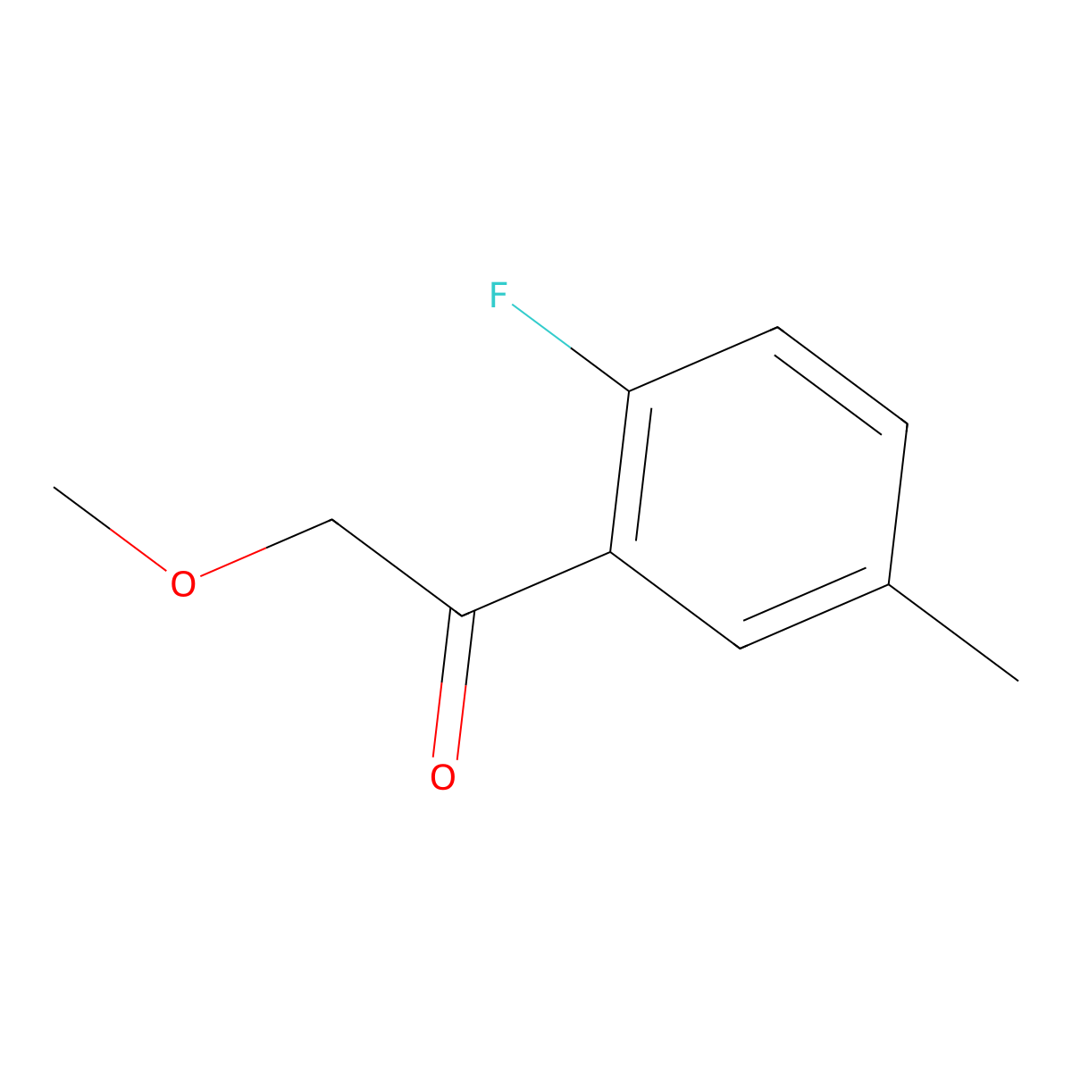 1-(2-Fluoro-5-methylphenyl)-2-methoxyethanone molecular structure, CAS 1342956-65-3