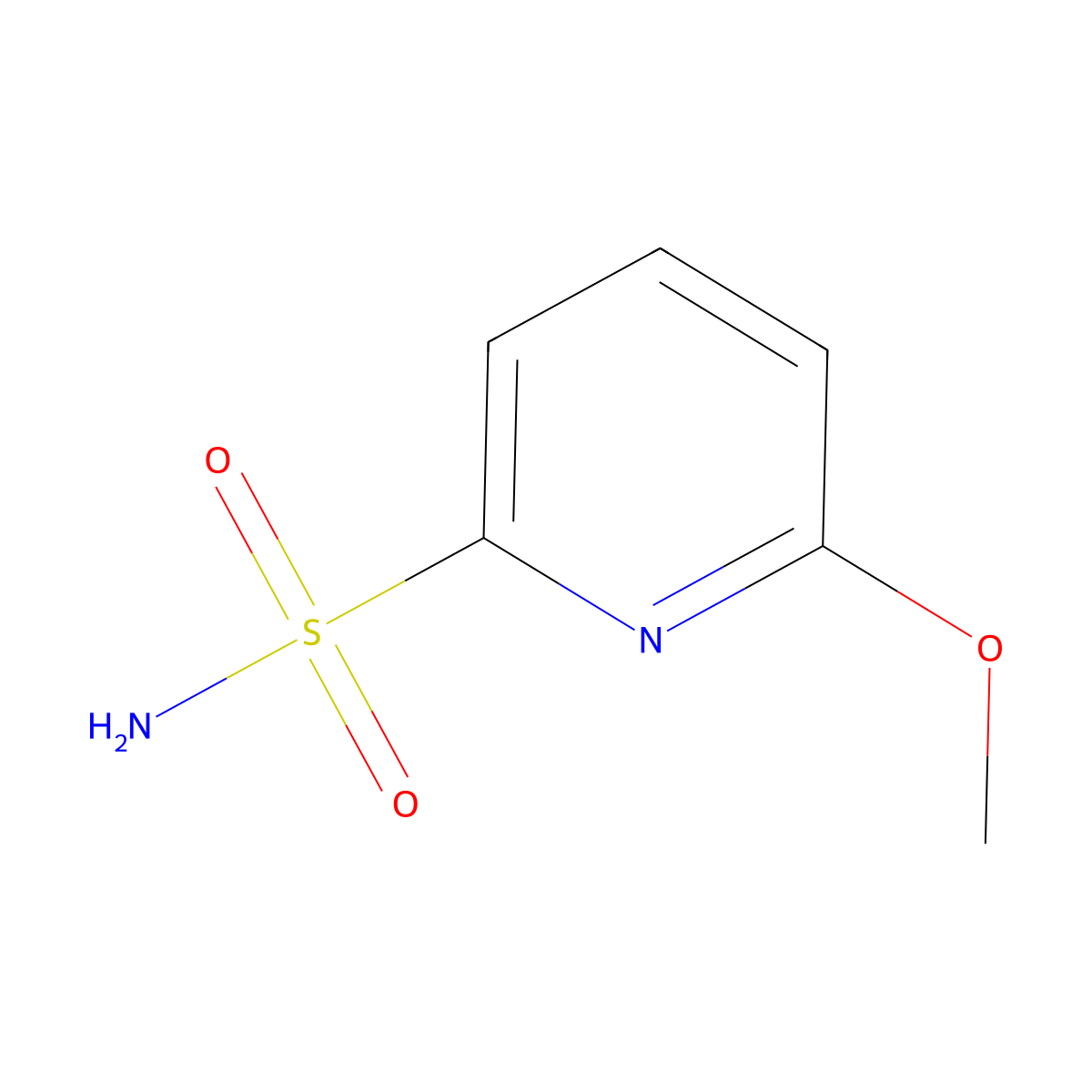 6-Methoxypyridine-2-sulfonamide molecular structure, CAS 1342957-75-8