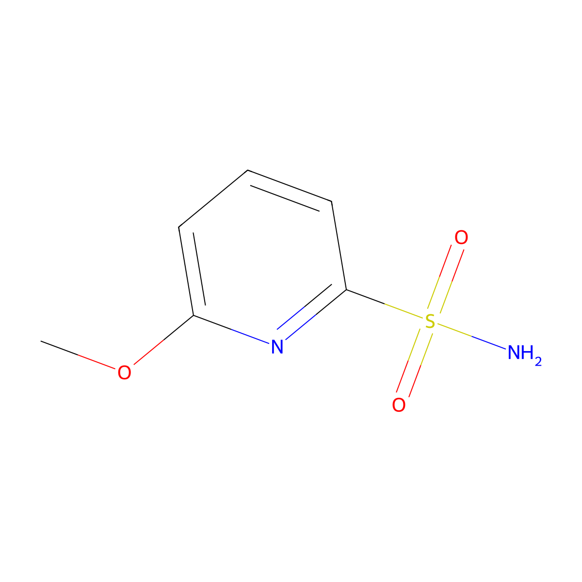 6-Methoxypyridine-2-sulfonamide molecular structure, CAS 1342957-75-8