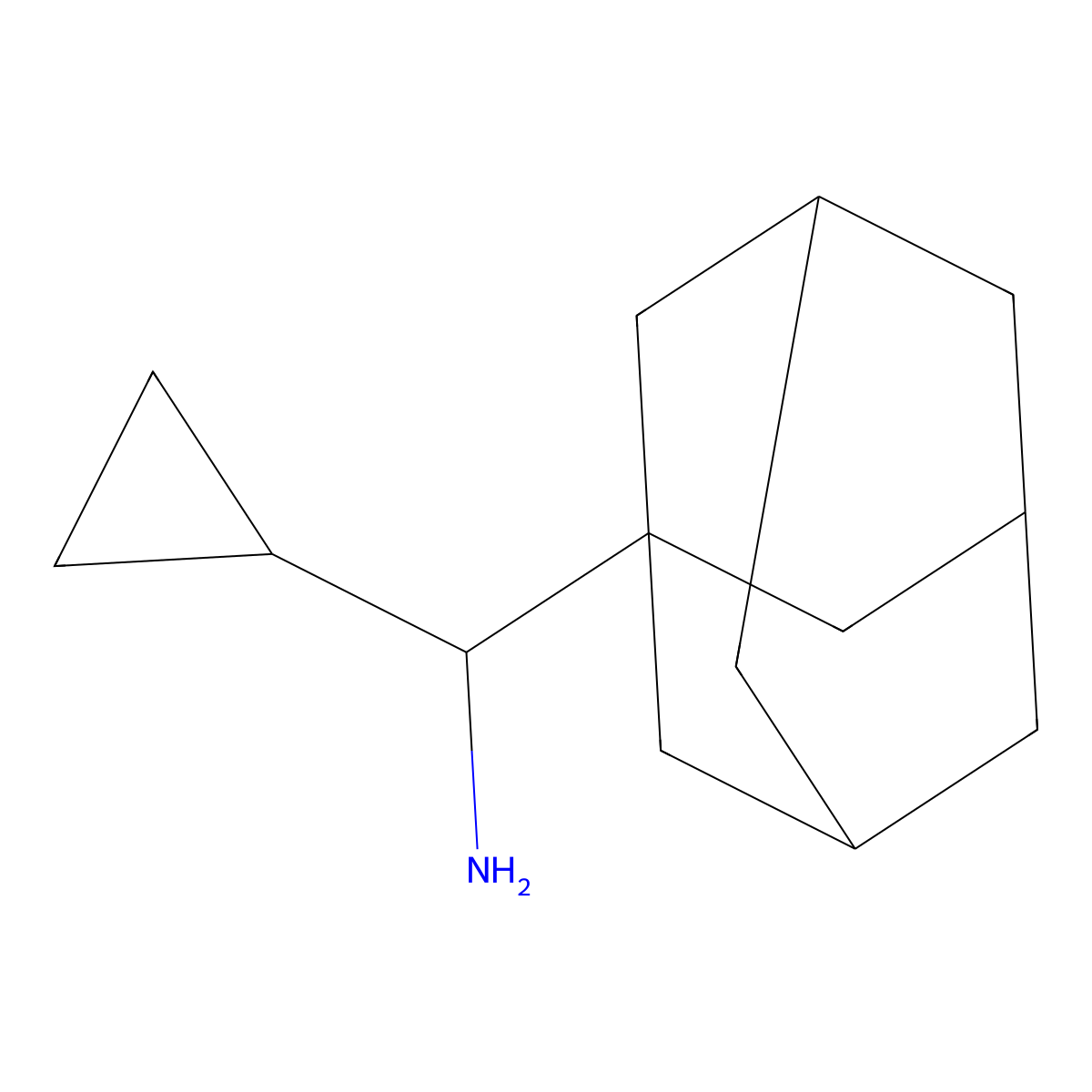 Adamantan-1-yl(cyclopropyl)methanamine molecular structure, CAS 1342965-99-4